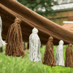 Hamac à pompon solo pour jardin - Pomponette