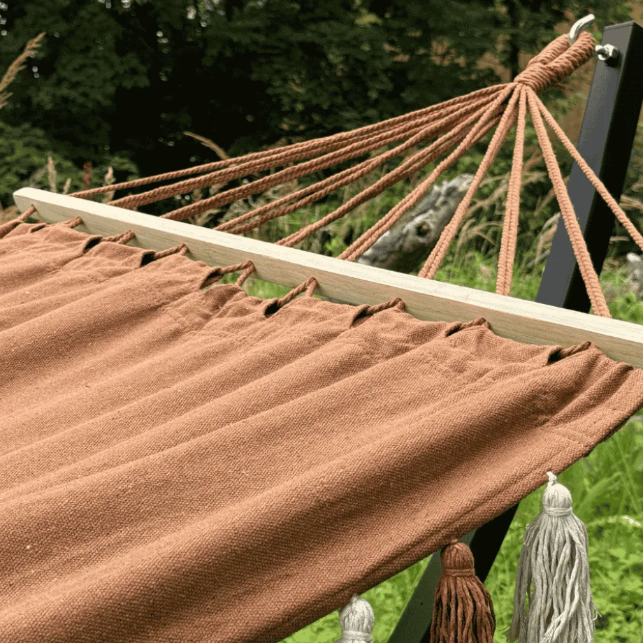Hamac à pompon solo pour jardin - Pomponette