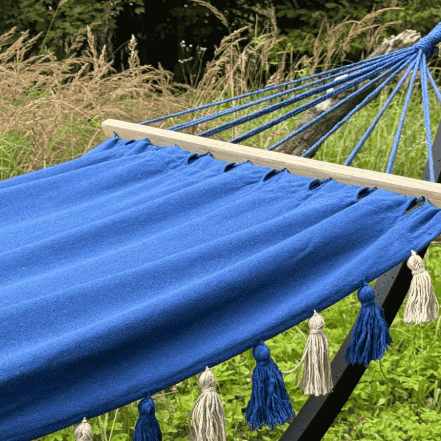 Hamac à pompon solo pour jardin - Pomponette