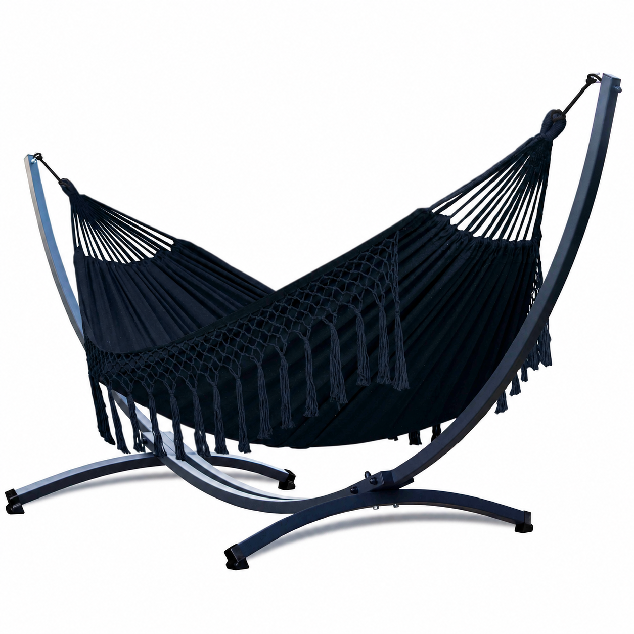 Hamac sur pied Duo en Macramé - Santia XL