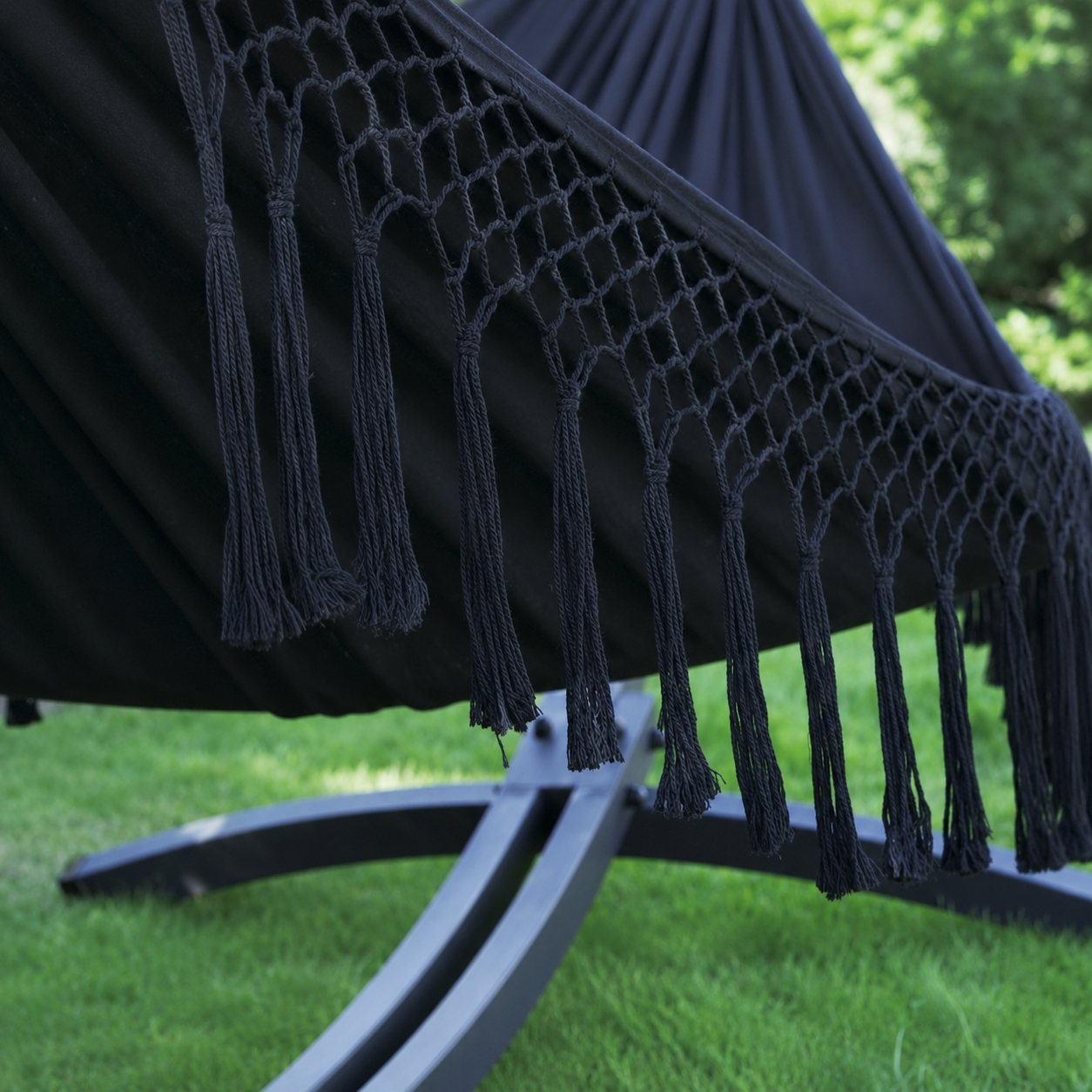 Hamac sur pied Duo en Macramé - Santia XL